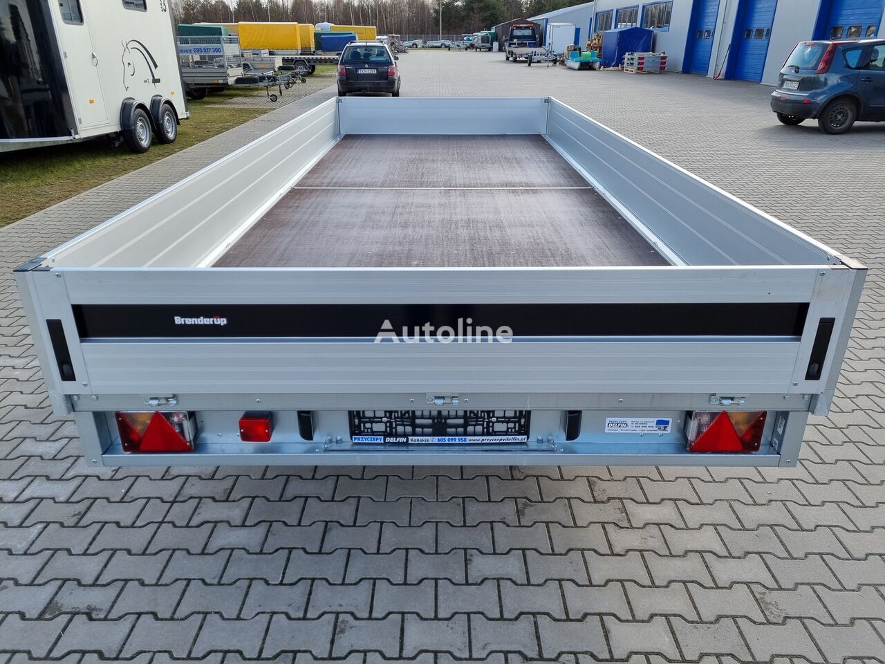 Reboque plataforma/ Caixa aberta novo Brenderup 5520 WATB 3,5T GVW 517x204 cm 5m long trailer platform: foto 5