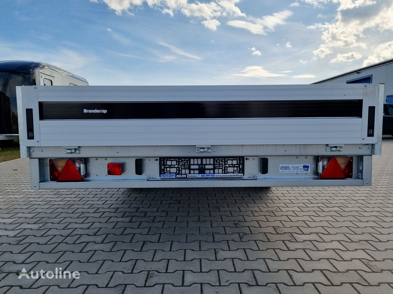 Reboque plataforma/ Caixa aberta novo Brenderup 5520 WATB 3,5T GVW 517x204 cm 5m long trailer platform: foto 6
