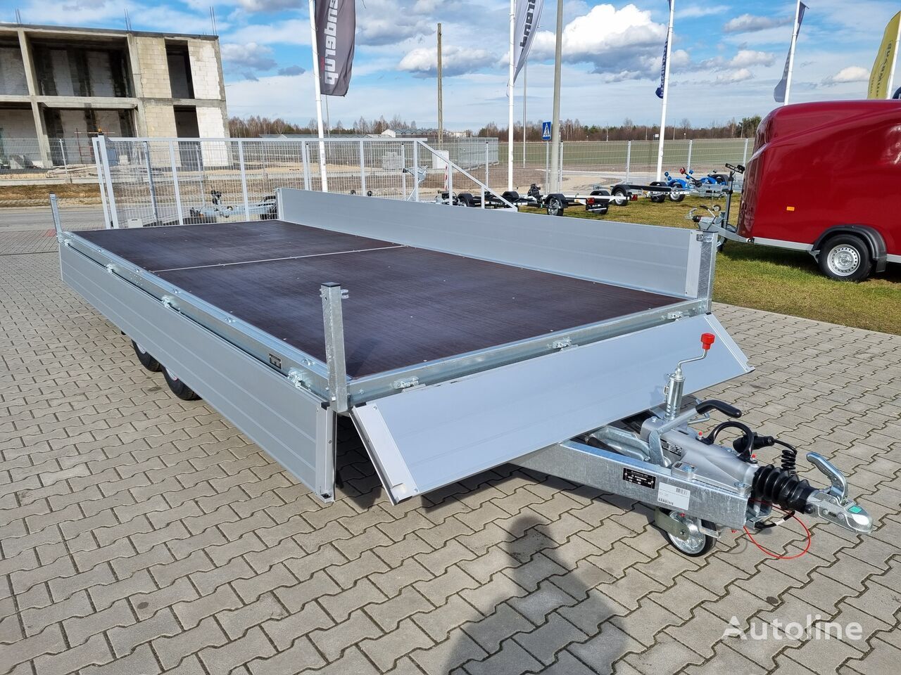 Reboque plataforma/ Caixa aberta novo Brenderup 5520 WATB 3,5T GVW 517x204 cm 5m long trailer platform: foto 20