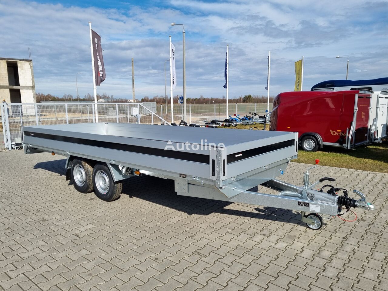 Reboque plataforma/ Caixa aberta novo Brenderup 5520 WATB 3,5T GVW 517x204 cm 5m long trailer platform: foto 2