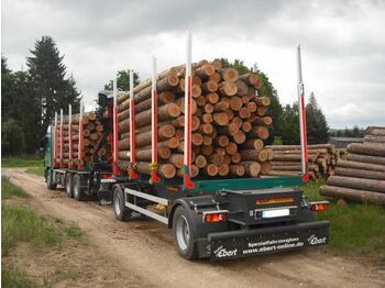 Reboque transporte de madeira novo Ebert KHA 18 Kurzholz-Anhänger NEU: foto 2