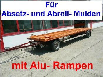 Reboque baixa para transporte de máquinas pesadas Hoffmann ESCHERSHSN. 2 Achs Anhänger für Abroll, A: foto 1