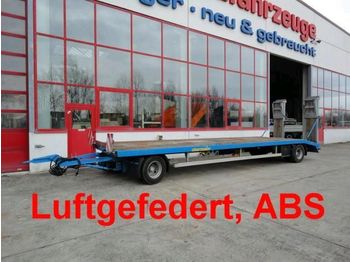Reboque baixa para transporte de máquinas pesadas Obermaier 2 Achs Tiefladeranhänger mit gerader Lad: foto 1