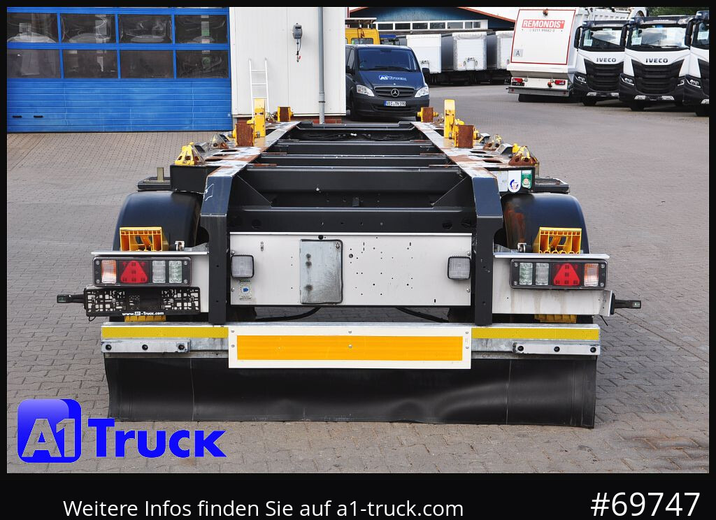 Reboque ampliroll/ Multibenne HUEFFERMANN HMA 18.76, Absetzer Luft, scheibenbremse