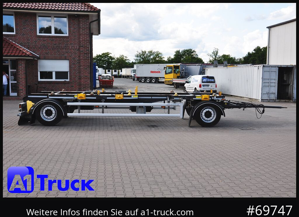 Reboque ampliroll/ Multibenne HUEFFERMANN HMA 18.76, Absetzer Luft, scheibenbremse