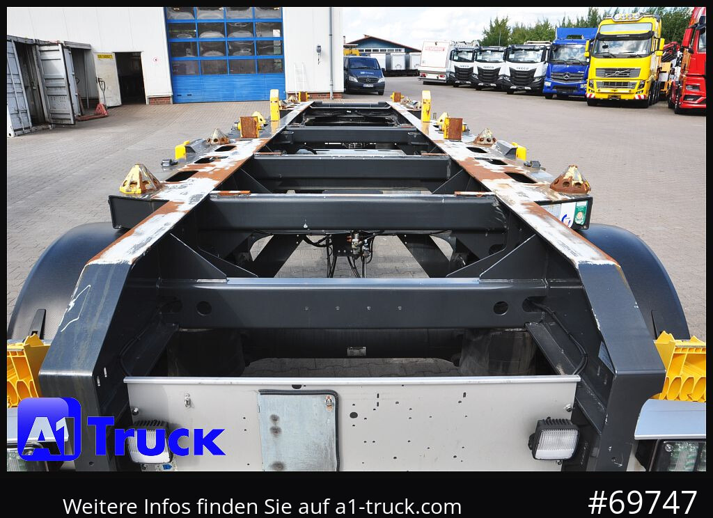 Reboque ampliroll/ Multibenne HUEFFERMANN HMA 18.76, Absetzer Luft, scheibenbremse