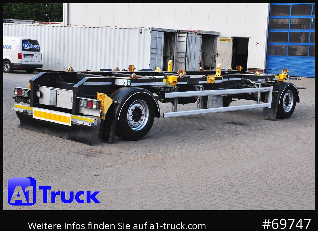 Reboque ampliroll/ Multibenne HUEFFERMANN HMA 18.76, Absetzer Luft, scheibenbremse