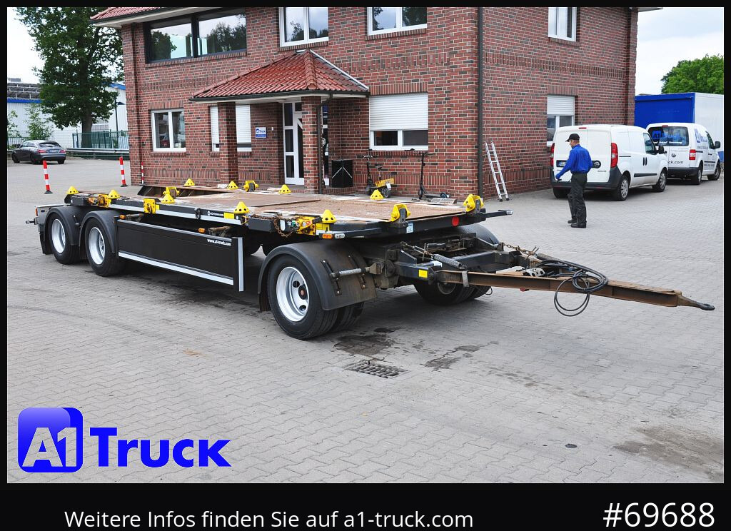 Reboque ampliroll/ Multibenne HUEFFERMANN HMA 2424 Absetzanhänger, Safetyfix
