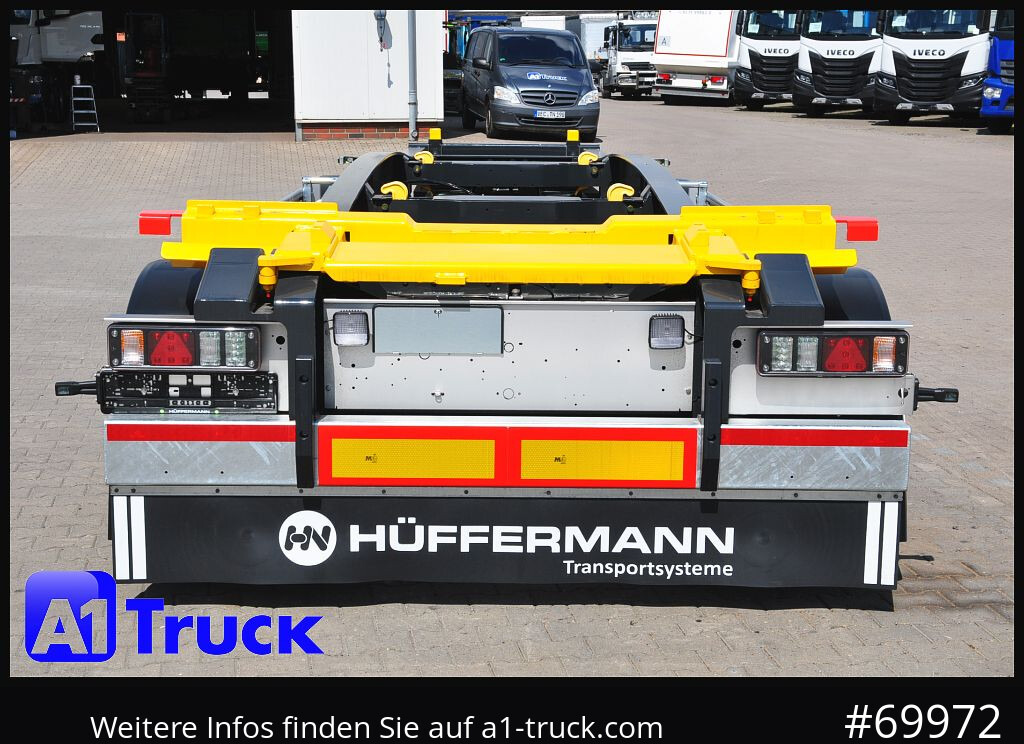 Reboque ampliroll/ Multibenne HUEFFERMANN HSA 1870, Abrollanhänger SAF  Vermietung