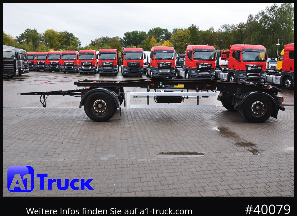 Reboque ampliroll/ Multibenne HUEFFERMANN HSA 1870, Abrollanhänger, Schlitten,