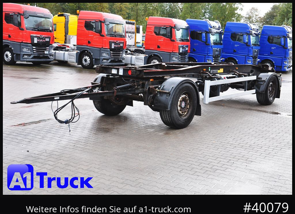 Reboque ampliroll/ Multibenne HUEFFERMANN HSA 1870, Abrollanhänger, Schlitten,