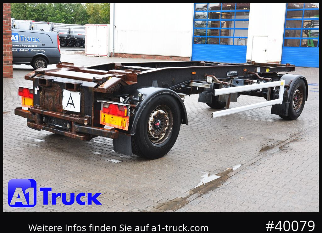 Reboque ampliroll/ Multibenne HUEFFERMANN HSA 1870, Abrollanhänger, Schlitten,