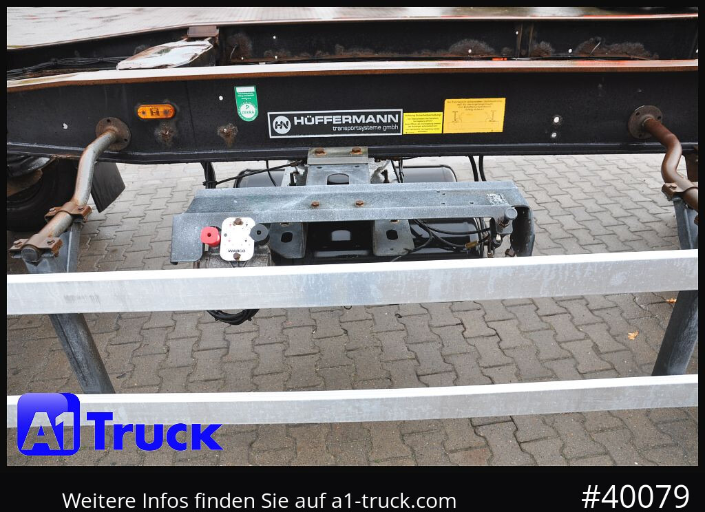 Reboque ampliroll/ Multibenne HUEFFERMANN HSA 1870, Abrollanhänger, Schlitten,