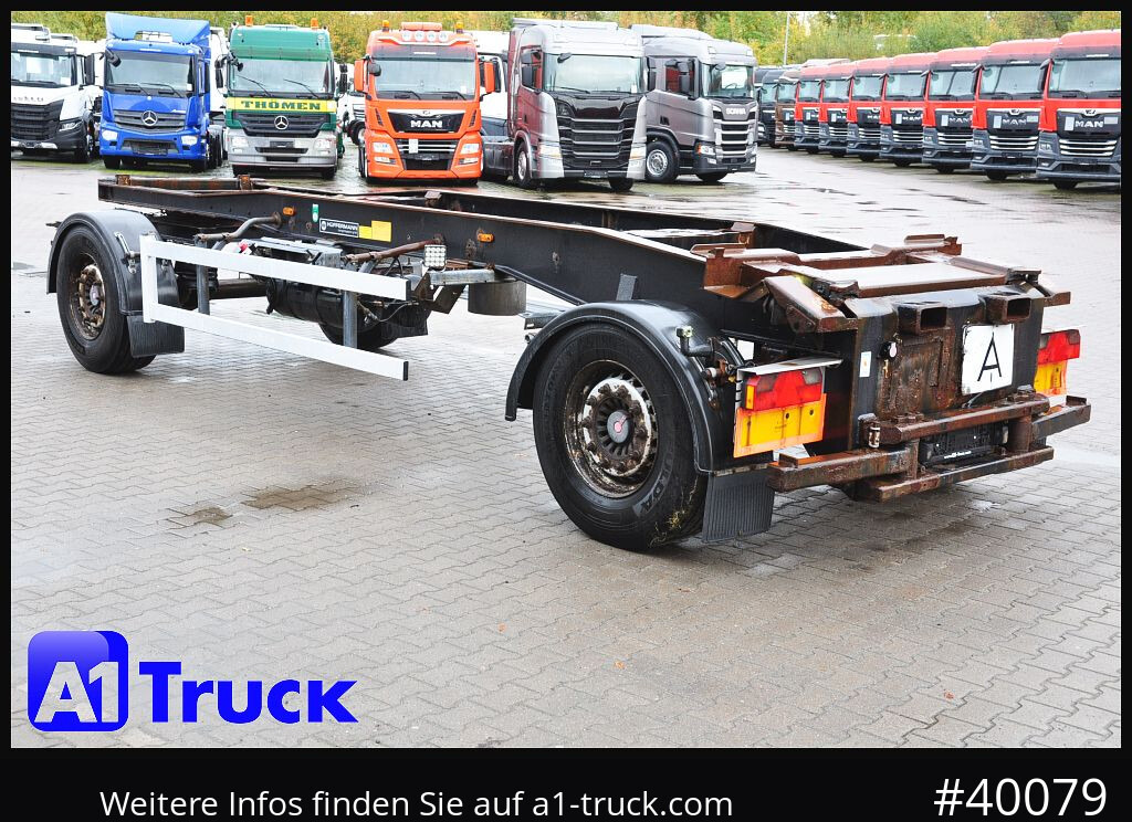 Reboque ampliroll/ Multibenne HUEFFERMANN HSA 1870, Abrollanhänger, Schlitten,