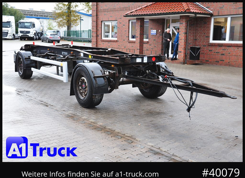 Reboque ampliroll/ Multibenne HUEFFERMANN HSA 1870, Abrollanhänger, Schlitten,