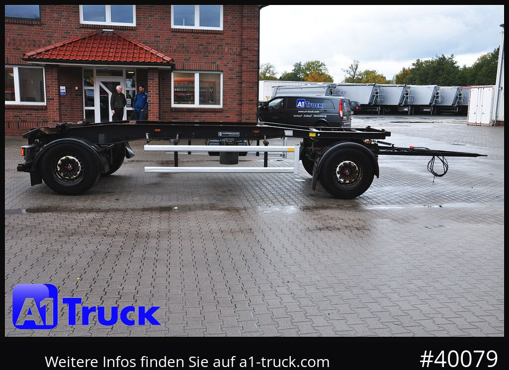 Reboque ampliroll/ Multibenne HUEFFERMANN HSA 1870, Abrollanhänger, Schlitten,