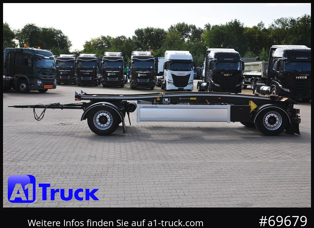 Reboque ampliroll/ Multibenne HUEFFERMANN HSA 1870 Luft, SAF, Scheibenbremse