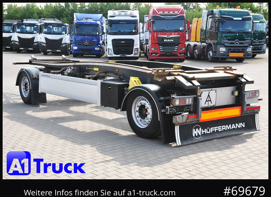 Reboque ampliroll/ Multibenne HUEFFERMANN HSA 1870 Luft, SAF, Scheibenbremse