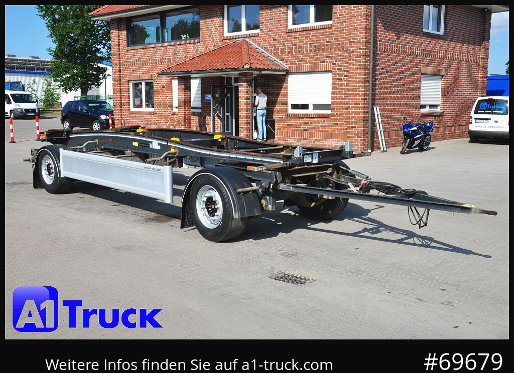 Reboque ampliroll/ Multibenne HUEFFERMANN HSA 1870 Luft, SAF, Scheibenbremse