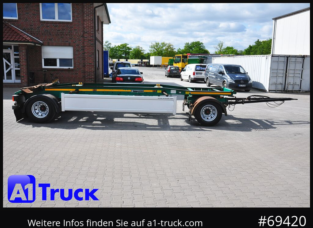Reboque ampliroll/ Multibenne HUEFFERMANN HSA 1870, Luft, Schlitten, SAF