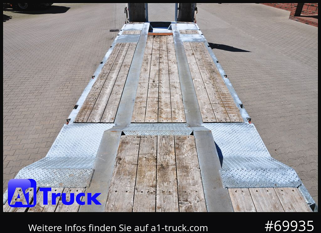 Reboque baixa MUELLER-MITTELTAL T4 Profi, 4 achs Tieflader, hydr. Rampen,