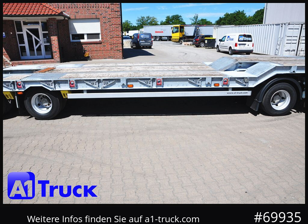 Reboque baixa MUELLER-MITTELTAL T4 Profi, 4 achs Tieflader, hydr. Rampen,