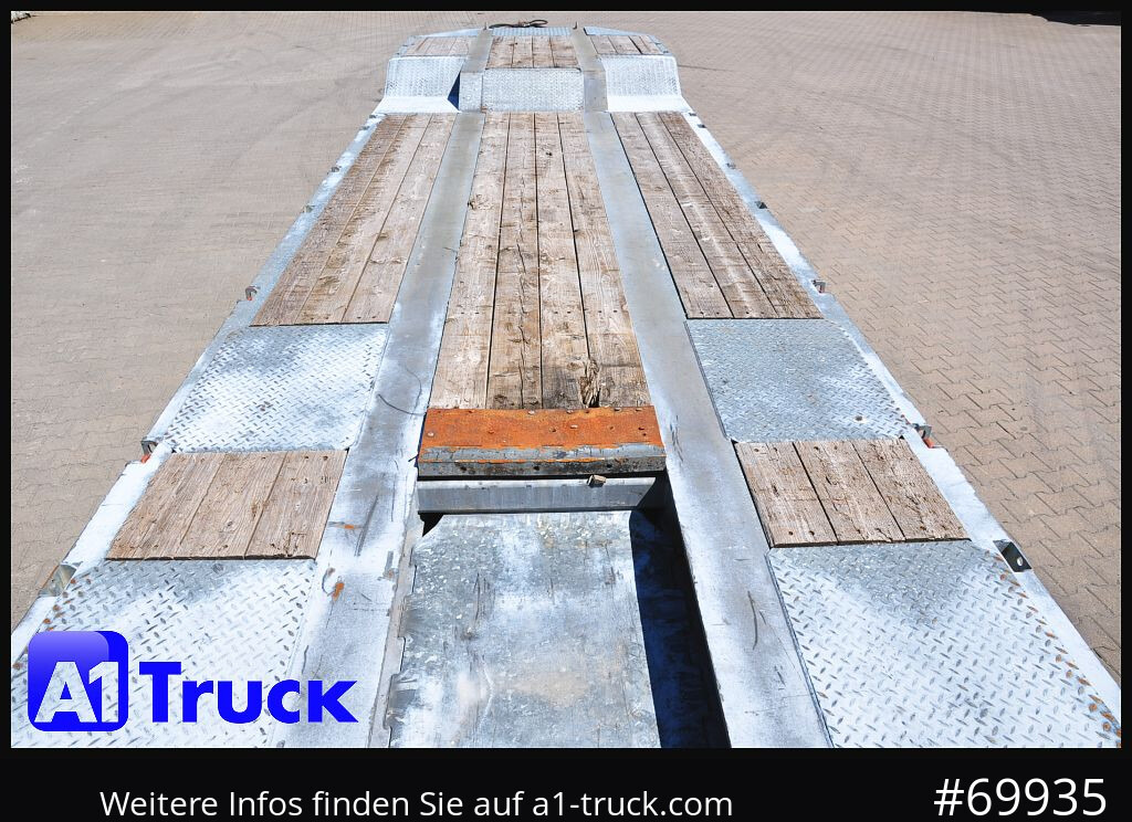 Reboque baixa MUELLER-MITTELTAL T4 Profi, 4 achs Tieflader, hydr. Rampen,