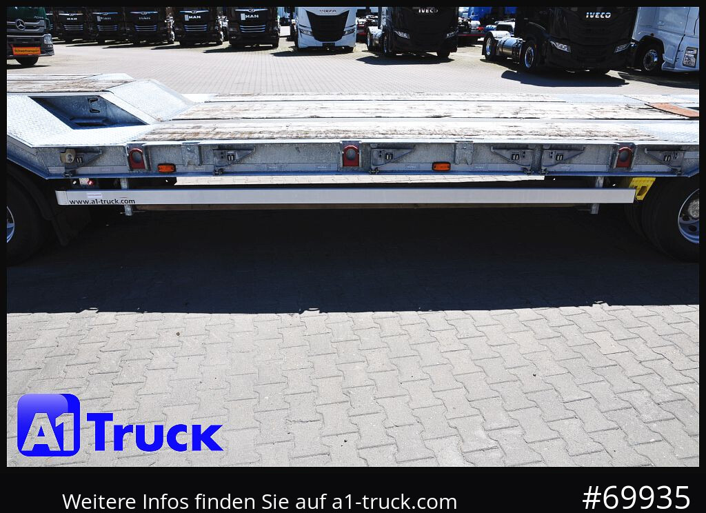 Reboque baixa MUELLER-MITTELTAL T4 Profi, 4 achs Tieflader, hydr. Rampen,