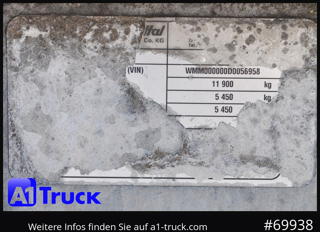 Reboque baixa MUELLER-MITTELTAL Tandem Tieflader 11,9t. Rampen, L6,2m,