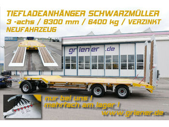 Reboque baixa Schwarzmüller G SERIE/ TIEFLADER / RAMPEN /BAGGER 6340 kg