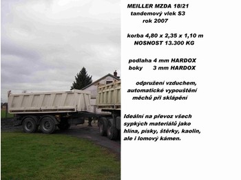 MEILLER MZDA 18/21 Tandem Kipper / tandem tipper - Reboque basculante