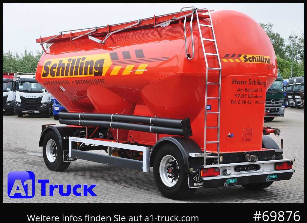 Reboque cisterna FELDBINDER HEUT 31.2 Silo, Futtermittel, 31m³, 3 Kammern,