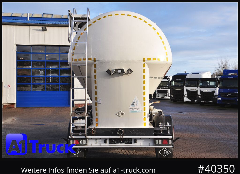 Reboque cisterna FELDBINDER Silo, Futtermittel, 32m³, 4 Kammern,