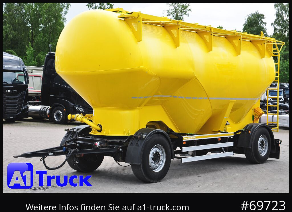 Reboque cisterna HEITLING Silo, Futtermittel, 31m³, 4 Kammern,