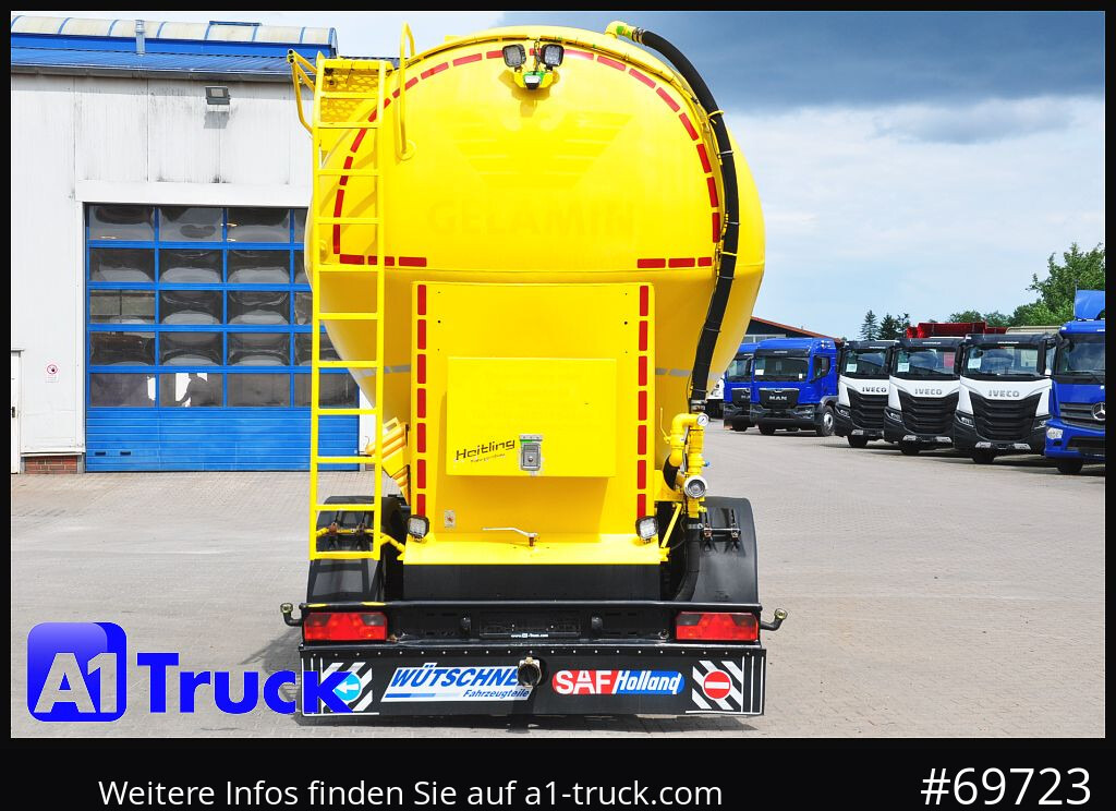 Reboque cisterna HEITLING Silo, Futtermittel, 31m³, 4 Kammern,