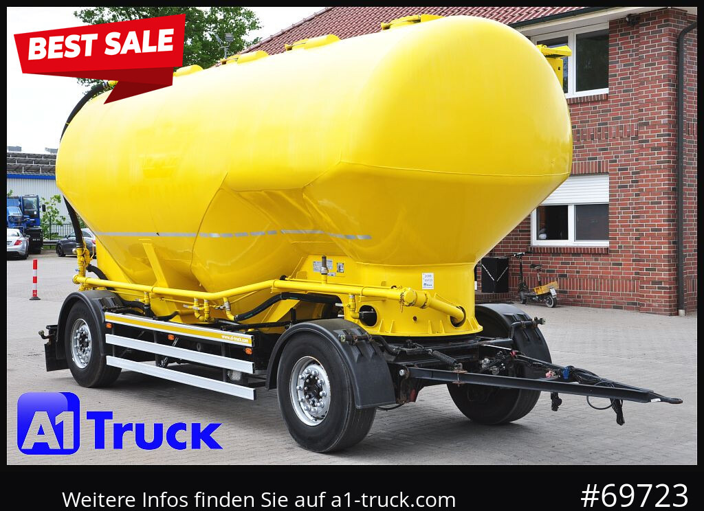 Reboque cisterna HEITLING Silo, Futtermittel, 31m³, 4 Kammern,