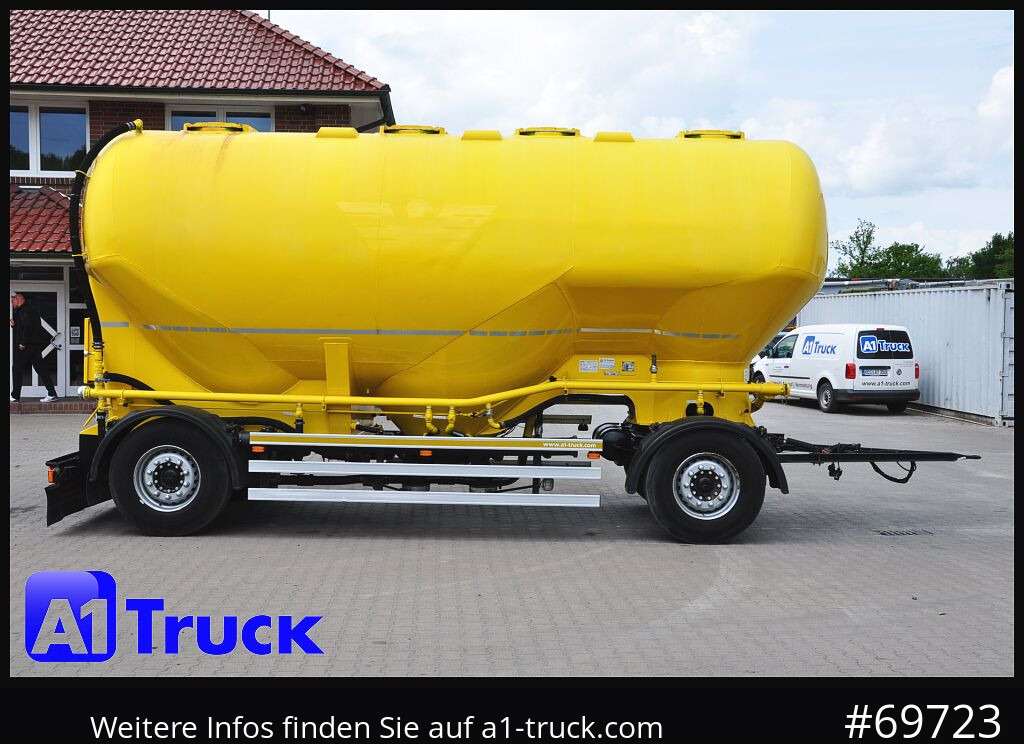 Reboque cisterna HEITLING Silo, Futtermittel, 31m³, 4 Kammern,