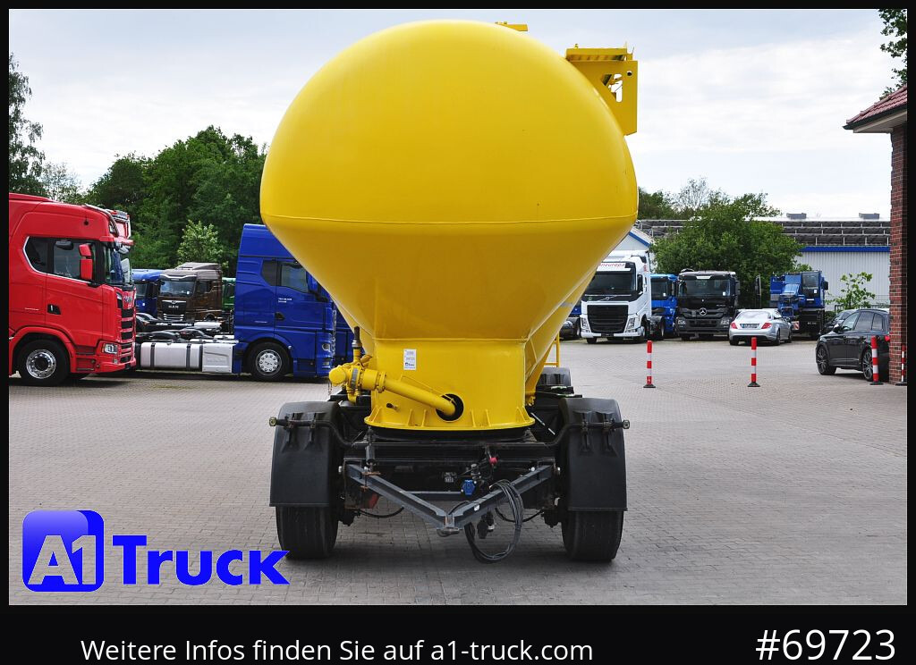 Reboque cisterna HEITLING Silo, Futtermittel, 31m³, 4 Kammern,