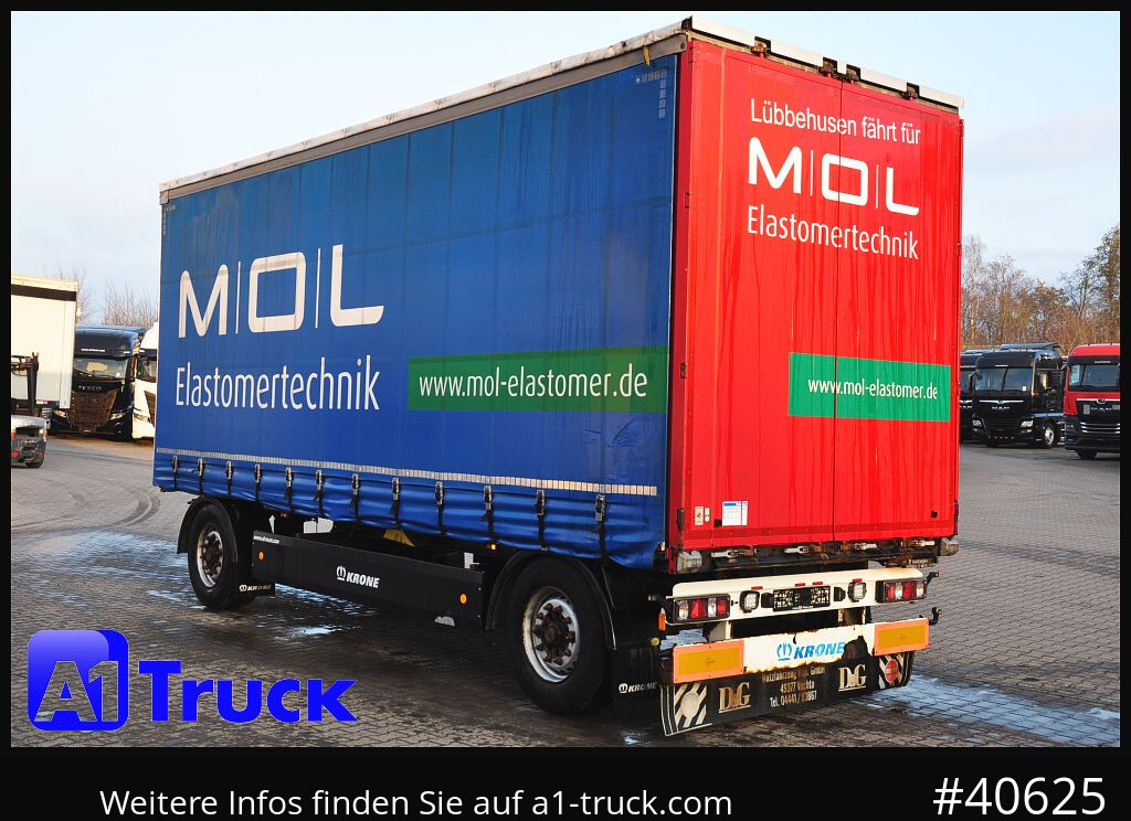 Reboque de lona KRONE AZP 18, Maxi, 2800mm innen, Edscha,