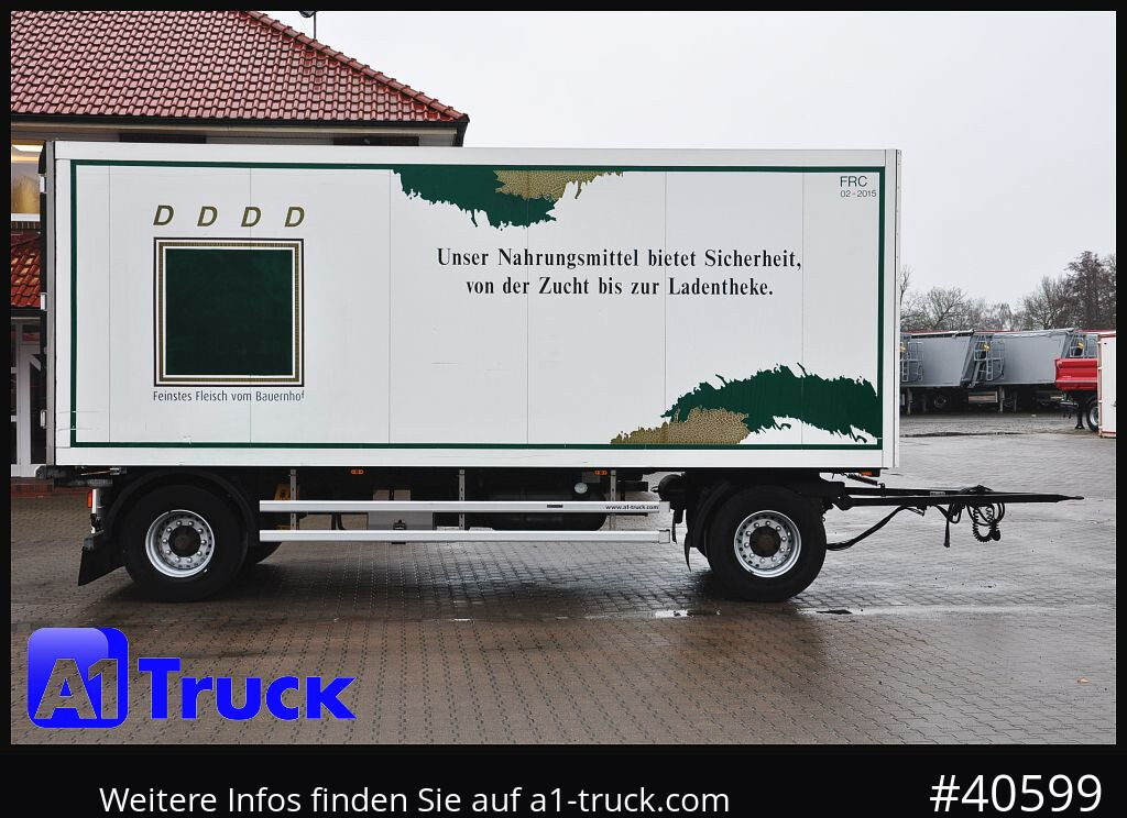 Reboque frigorífico SCHMITZ Achwege & Tönjes, Rohrbahn, Fleisch, Schmitz Aufbau