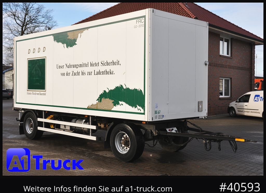 Reboque frigorífico SCHMITZ Achwege & Tönjes, Rohrbahn, Fleisch, verzinkt