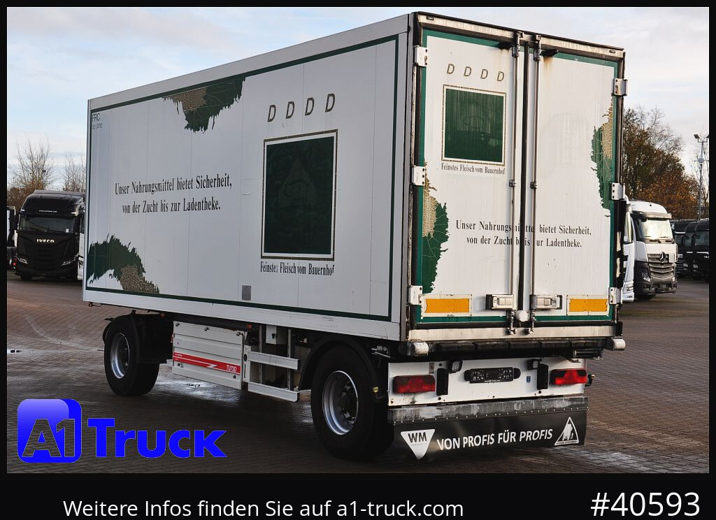 Reboque frigorífico SCHMITZ Achwege & Tönjes, Rohrbahn, Fleisch, verzinkt