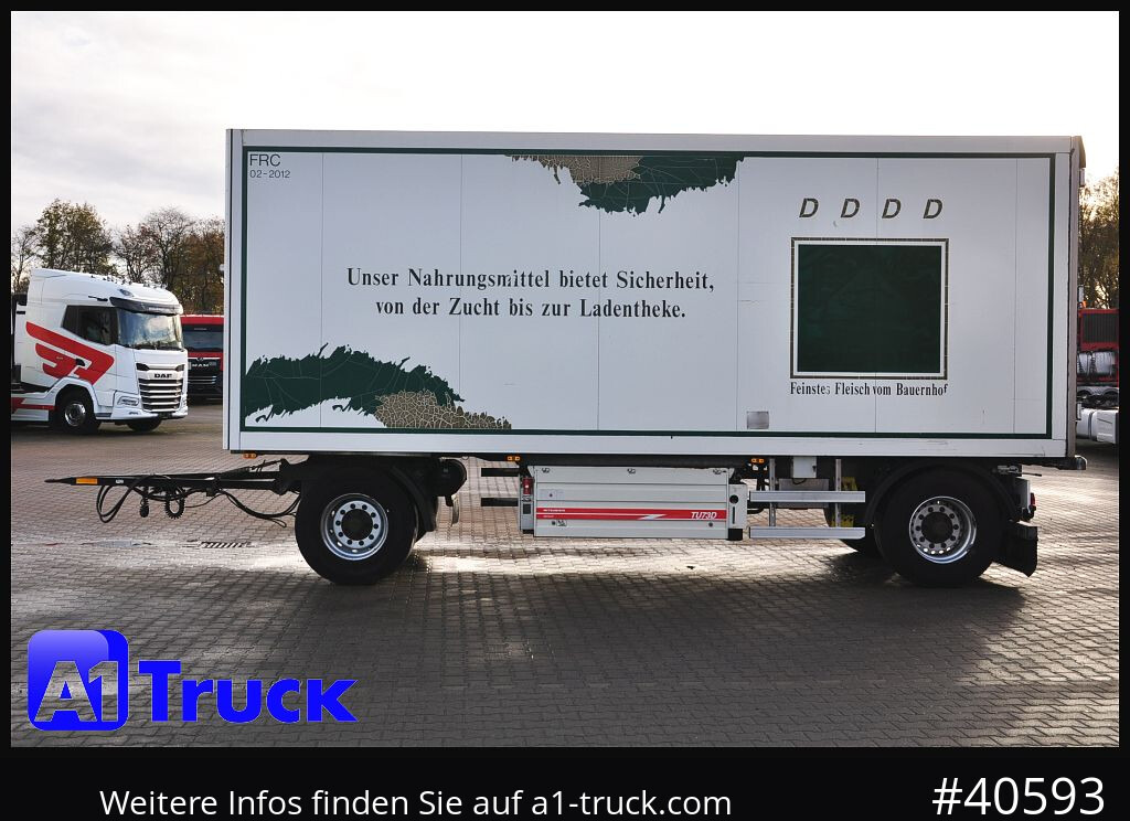 Reboque frigorífico SCHMITZ Achwege & Tönjes, Rohrbahn, Fleisch, verzinkt