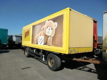 Reboque furgão Baranyai Anhängewagen Kofferaufbau mit Hebebühne Fahrschulfahrzeug