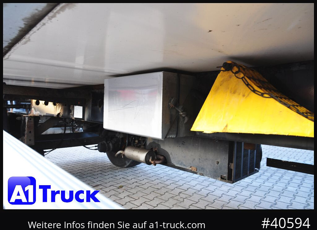 Reboque furgão KRONE Koffer ISO, stark isoliert ehemaliger Kühlkoffer, Aluboden