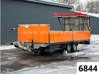 Trebbiner KH 35.52 Pritsche mit Verkehrsleitschildtafel  - Reboque plataforma/ Caixa aberta