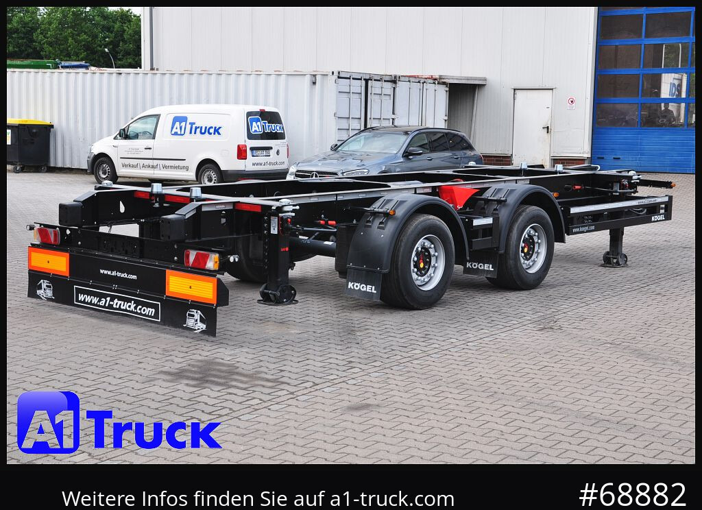 Reboque transportador de contêineres/ Caixa móvel KOEGEL ZW 18  BDF, Midi Tandem 1120 +1320, SOFORT