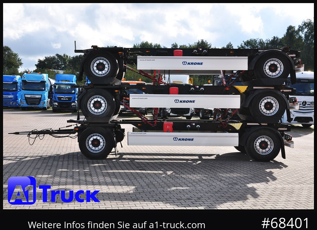 Reboque transportador de contêineres/ Caixa móvel KRONE 3 er Paket Standard BDF, Bj  2017  SAF Achse