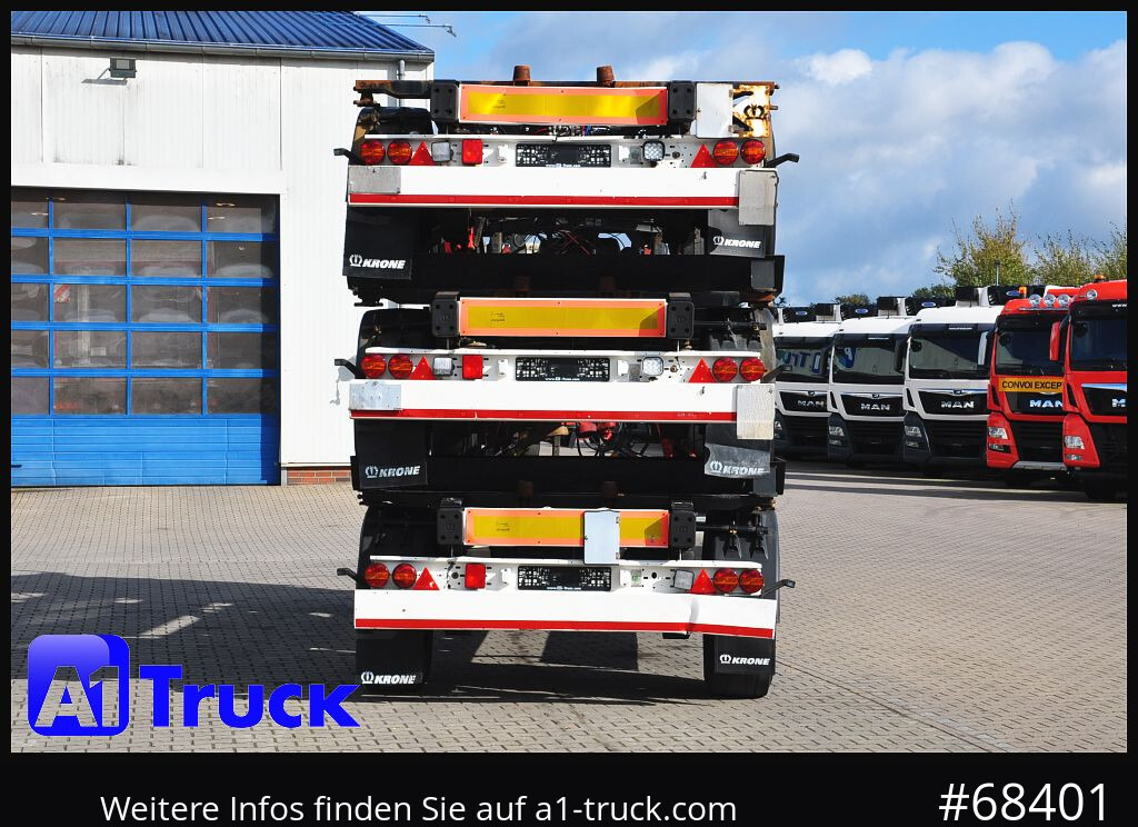 Reboque transportador de contêineres/ Caixa móvel KRONE 3 er Paket Standard BDF, Bj  2017  SAF Achse