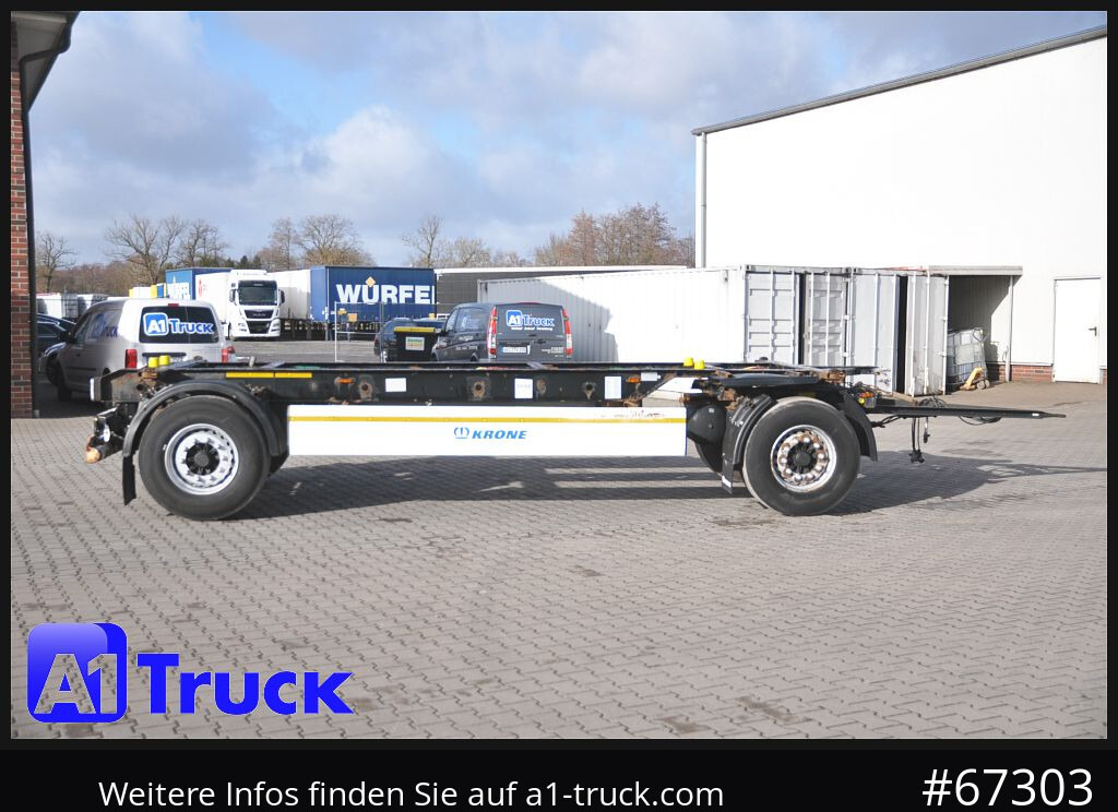 Reboque transportador de contêineres/ Caixa móvel KRONE AZW, BDF, 7,45, Standard, BPW